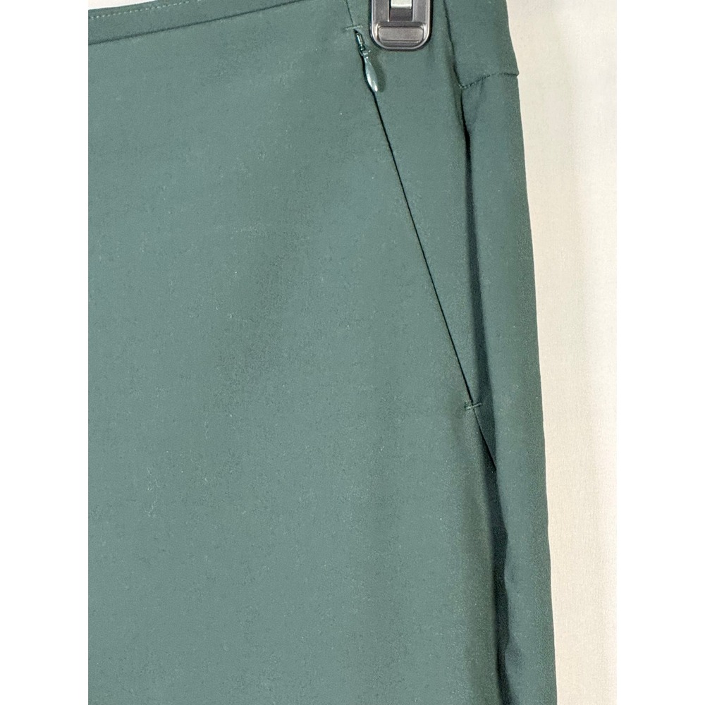 Chicos So‎ Slimming Pants Women Size 8R Dark Green Straight Leg Ankle - Picture 2 of 11